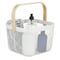 Simplify Storage Tote, 9-21/25 in L x 9-9/20 in W x 9-21/25 in H, White, Metal 30150-WHITE - alternate 6